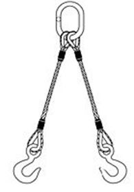 Picture for category Two Leg Wire Rope Slings